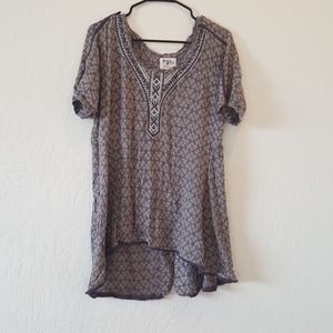 Anthro long peasant shirt